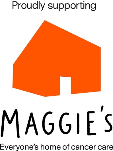 Maggies logo with the text above stating "Proudly Supporting"